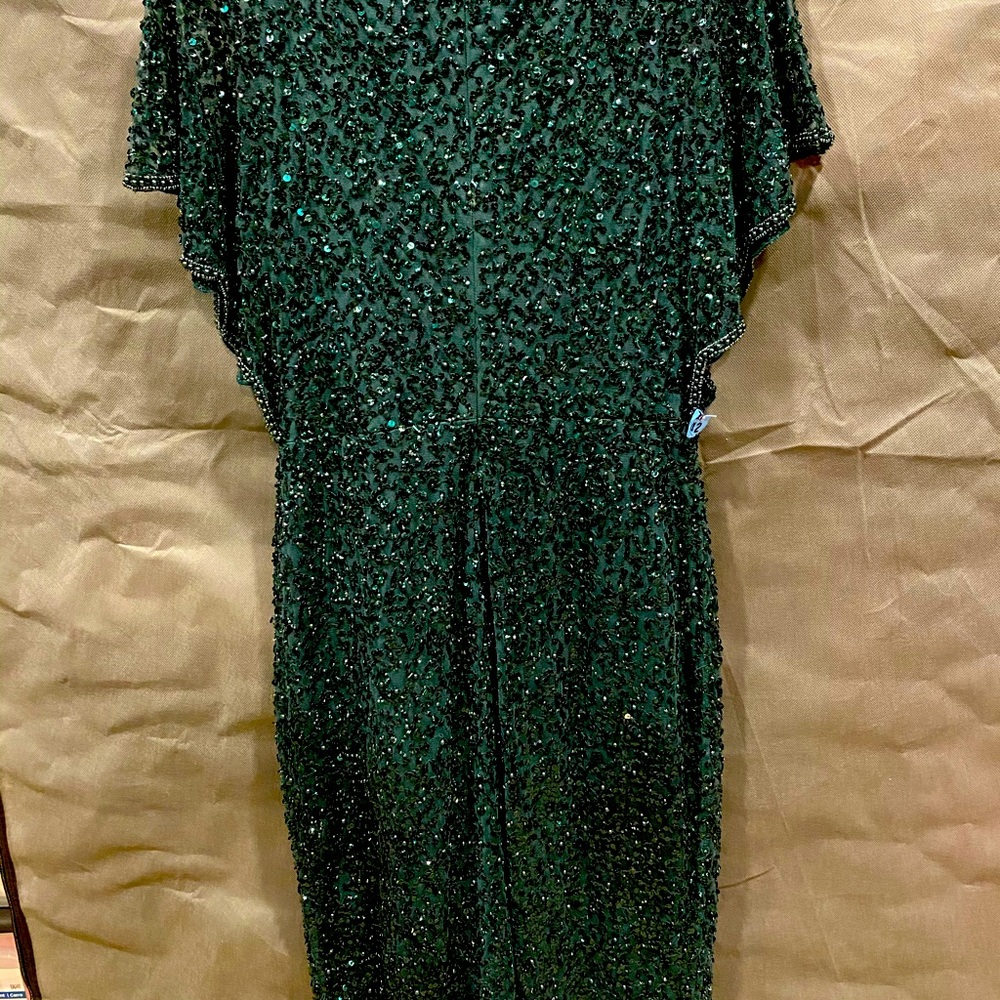 Sparkly formal green dress